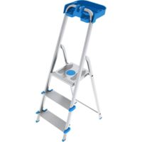 Scala pieghevole easy system in alluminio con 3 gradini portata 150 kg Scala pieghevole easy system in alluminio con 3 gradini portata 150 kg