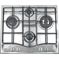 Hotpoint Ariston PCN 642 T/IX/HAR Piano Cottura a Gas 4 Zone 60 cm Acciaio