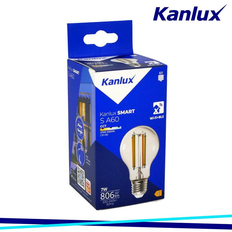 Lampadina dimmerabile e27 opale in plastica kanlux cri 80 da 10,5w