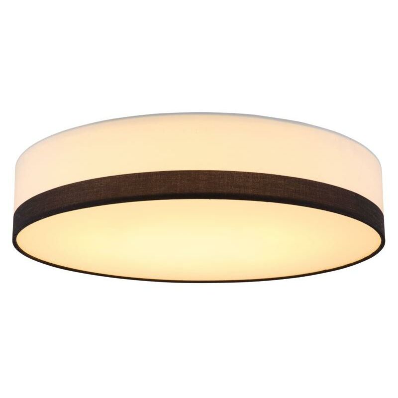 GLOBO WIHO Faretto Da Parete In Metallo Bianco Effetto Legno Con Interruttore, PortaLampada E27, 40W