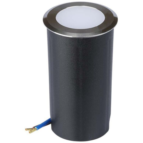 1W LED FARETTO CALPESTABILE COLORE ARGENTO 3000K                                                         - Luce CALDA