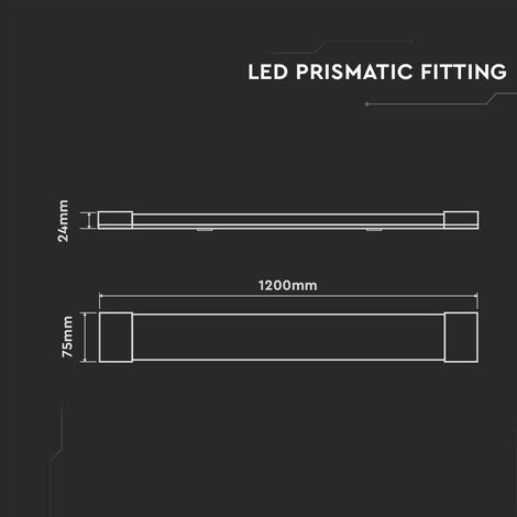 Réglette LED Batten 150 cm - 40W - 5600 Lumen - 6500K