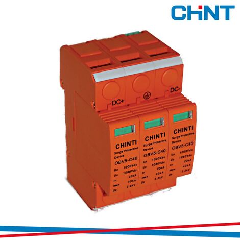 Scaricatore modulare di sovratensione chint 80318-obv5-c40-500vdc-t2 500vdc