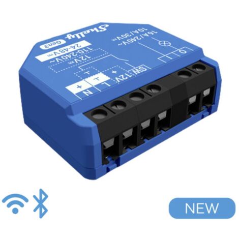 Interruttore Wifi Relè Shelly 1 Mini Gen 3 per domotica su Interruttore Wifi Relè Shelly 1 Mini Gen 3 per domotica su