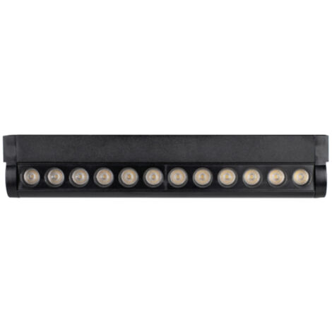 12W LED MAGNETICO LINEARE SPOT LIGHT ADJUSTABLE 4000K CORPO NERO                                         - Luce NATURALE (1/5)