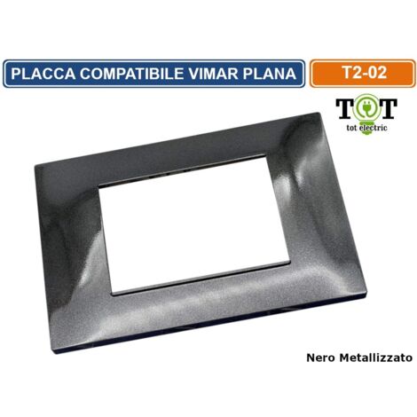PLACCA 6002-02 2P NERO/VMR-PLN TECNOPOLIMERO T2