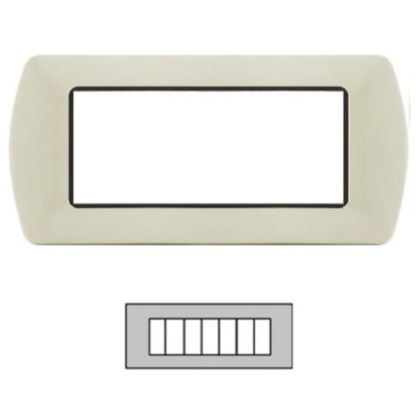 PLACCA 8807-28 7P PANNA/INT METALLO