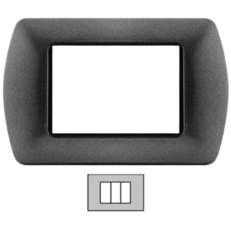PLACCA 8803-26 3P ANTRACITE/INT METALLO