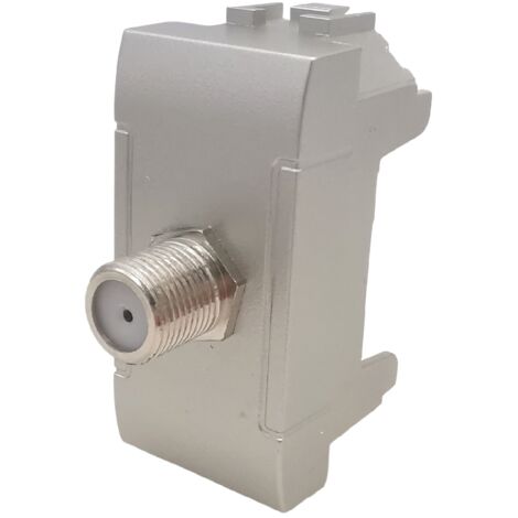 Interruttori prese pulsanti frutti compatibili Bticino Living light Tech international e air grigio argento silver Presa Sat. EW42002D-2