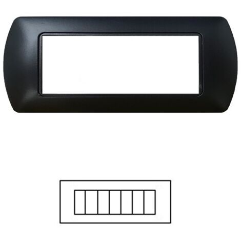PLACCA 8807-02 7P NERA/INT METALLO