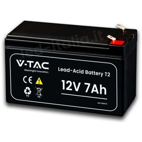 Batteria al Piombo 7Ah 12V Lead-Acid T2 1516594mm