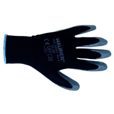 GUANTI FILO NYLON PALMO NITRILE PUNTINATO
