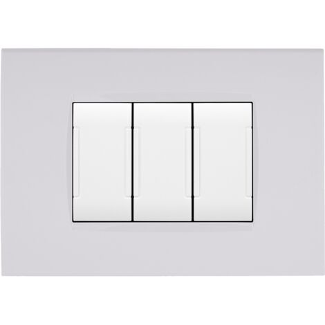 PLACCA SOFT-TOUCH ART-T1 3P 8003ST-1 BIANCO