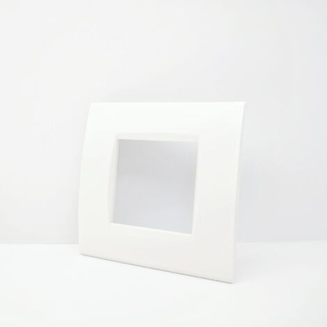 Placche Compatibili Bticino LIVING LIGHT placca 3 4 7 moduli per supporti LN4703  T01-2 posti-bianco