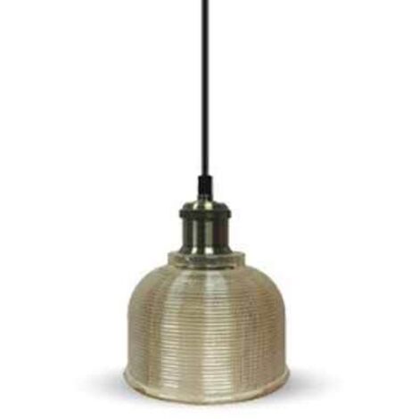 LAMPADARIO CON PORTALAMPADA VETRO AMBRA 145 (1/5)