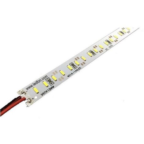 V-TAC Barra Rigida LED SMD4014 18W 144 LED/m L:1m Bianco Caldo (Confezione da 10 Pezzi)