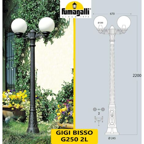 GIGI BISSO/G250 2L NERO OPALE  2X8,5W CCT 2700-6500
