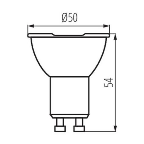 LAMPADINA LED TOMIV2 1,2W GU10-WW - KANLUX - Luce CALDA