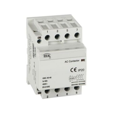 Siemens - 5TT58400 - contattore INSTA con 4 contatti NO contatto per AC  230V, 400V 40A comando in AC