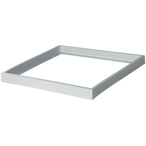 Cornice quadrata per montaggio a superficie per pannello LED 600x600mm Argento