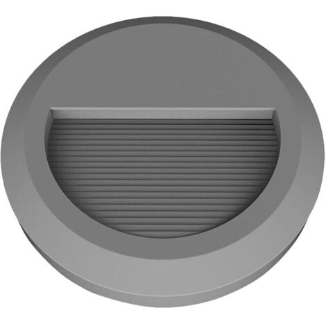 V-TAC VT-1142 SEGNAPASSO LED A MONTAGGIO SUPERFICIALE ROTONDO 2W PER ESTERNO COLORE GRIGIO - SKU 1319 / 1318 IP65 - Colore Luce: Bianco Naturale (1/5)