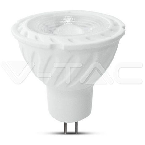 LED FARETTO SAMSUNG CHIP - GU5.3 6.5W MR16 RIPPLE PLASTIC LENS COVER 110 4000K - Luce NATURALE