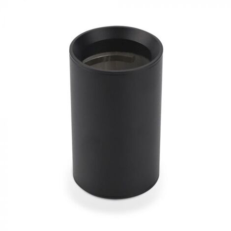 V-TAC VT-807 8949 Portafaretto LED Montaggio a Superficie Rotondo GU10 Corpo Nero (H : 100mm)