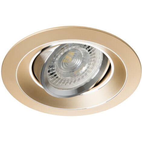 porta faretto incasso colie oro orientabile alluminio 1 luce