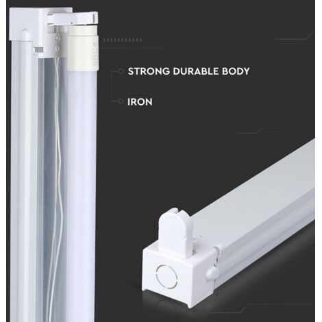 plafoniera per tubi neon led 220volt G13 1 luce 1,2 mt