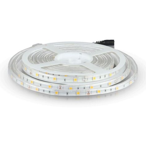 V-TAC Strip LED SMD5050 4,8W/m 5m 30 LED/m 12V Bianco Freddo IP65 10mm
