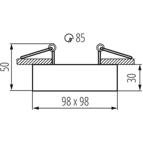 ANNELLO PER FARETTI  MINI GORD DLP-50-W - KANLUX