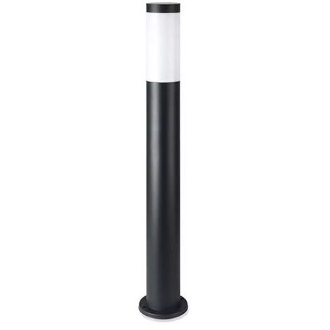 V-tac paletto da giardino ip44 altezza 80cm e27 nero vt-838 8978