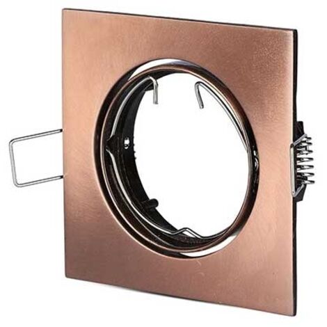 V-TAC VT-779SQ 8582 Portafaretto LED da Incasso orientabile Quadrato GU10 Colore Bronzo (1/10)