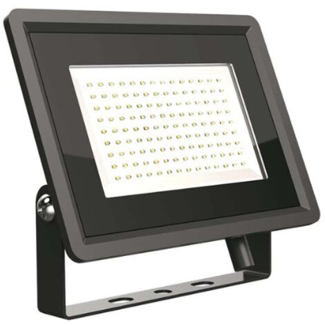 100W LED PROIETTORE SMD F-SERIES CORPO NERO 6500K - Luce FREDDA