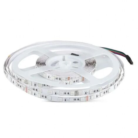 V-TAC VT-5050 Striscia LED 24V SMD5050 10M 7W/M 60LED/M multicolore RGB IP20 - SKU 212592