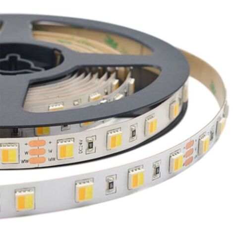Striscia LED V-TAC SMD2835 24V 120LED CCT IP65 5m 3000-6500K