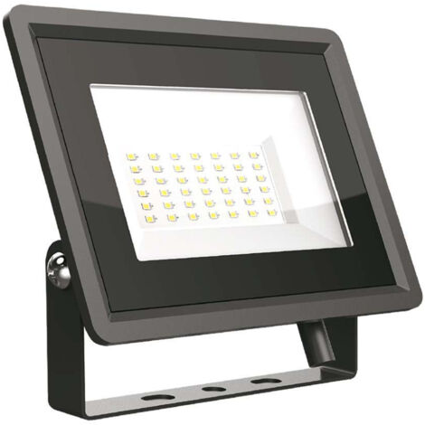 50W LED PROIETTORE SMD CORPO NERO 3000K - Luce CALDA
