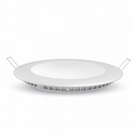 12W LED MINI PANNELLO MONTAGGIO AD INCASSO ROTONDO 6400K - Luce FREDDA