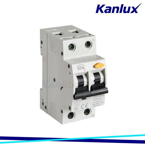 Interruttore automatico con dispositivo di sovracorrente KRO6 2P C25 30mA AC Ideale