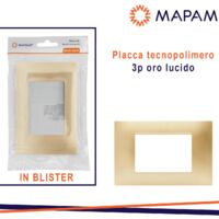 PLACCA TECNOPOLIMERO T2 6003-5 3P ORO LUCIDO