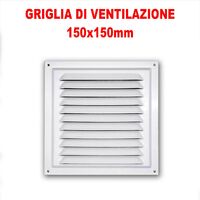 GRIGLIA DI VENTILAZIONE IN METALLO 150X150MM