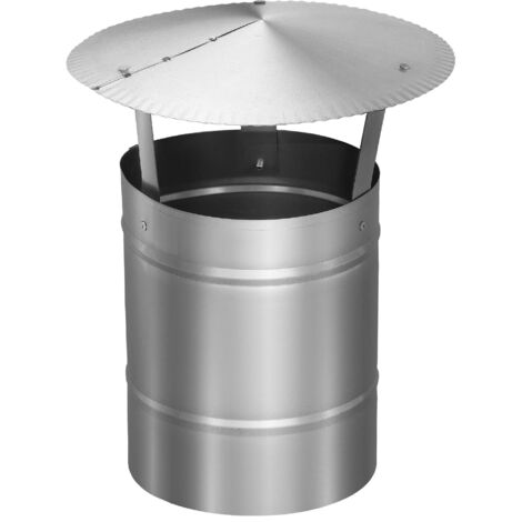 KOTARBAU® Chapeau De Cheminée - Inox - ø 150 mm - Argent - Chapeau Cheminée Anti Pluie - Résistant à la Corrosion - Installation Facile - Design Moderne (1/5)