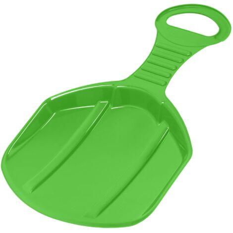 KOTARBAU® Luge - Plastique - 53x34x3,5 cm - Vert - Luge à Neige - Sled - Traineau a Neige Enfant et Adulte - Traineau Léger et Résistant - Poignée Ergonomique (1/5)