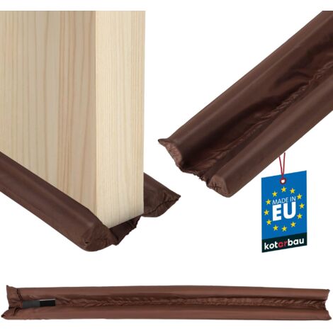KOTARBAU® Boudin De Porte Isolant - Polyéthylène Mousse - 95 cm - Brun - Découpable - 30 mm - Bas de Porte Anti Courant d'air - Protection Acoustique (1/5)