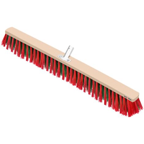 KOTARBAU® Balai Brosse - 85 cm - Balai Exterieur Terrasse - Brosse de Voirie - Sans Manche - Bois - PVC - Poils Durs - de Jardin - Outil de Nettoyage