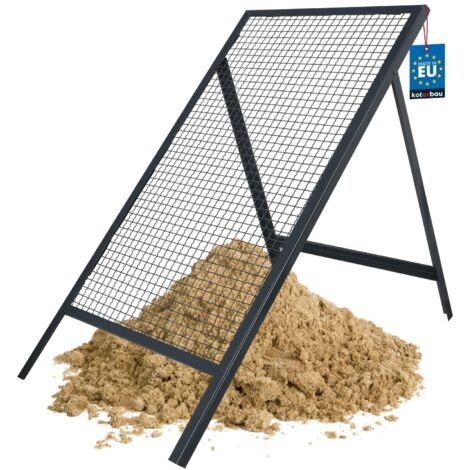 KOTARBAU® Tamis Jardinage - 20 x 20 mm - Acier - Tamis Sable - 60 x 120 cm - Gris - pour Sable Terre Cailloux - Robuste et Durable (1/5)