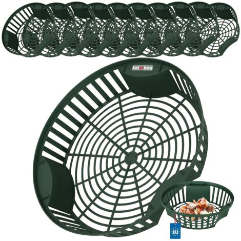 KOTARBAU® Set 10 pièces Panier À Bulbes - ⌀ 320 mm - Vert - Corbeille Plantation Tulipes - Accessoire Plantation Bulbes - Plastique (1/5)