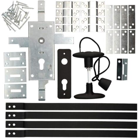 Kotarbau – Serrure de garage 60 mm en acier galvanisé – Cylindre profilé pour portes basculantes – Montage facile sur bois, métal, PVC