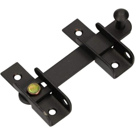 KOTARBAU Loquet à Levier pour volet 120 mm Verrou de volet Double Porte Revêtement en Poudre Noir