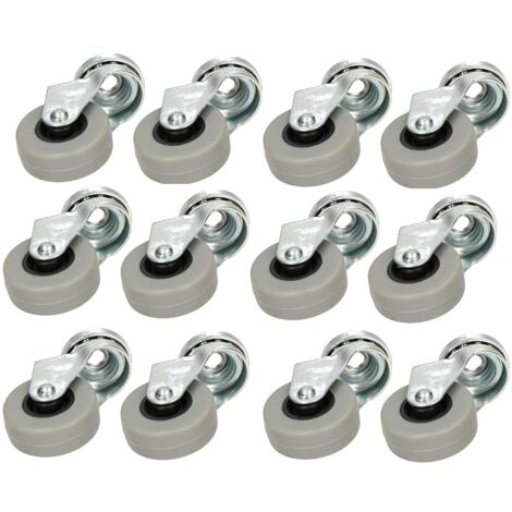 Roulette Pivotante Avec Blocage - Fixation à œil - Bandage Caoutchouc